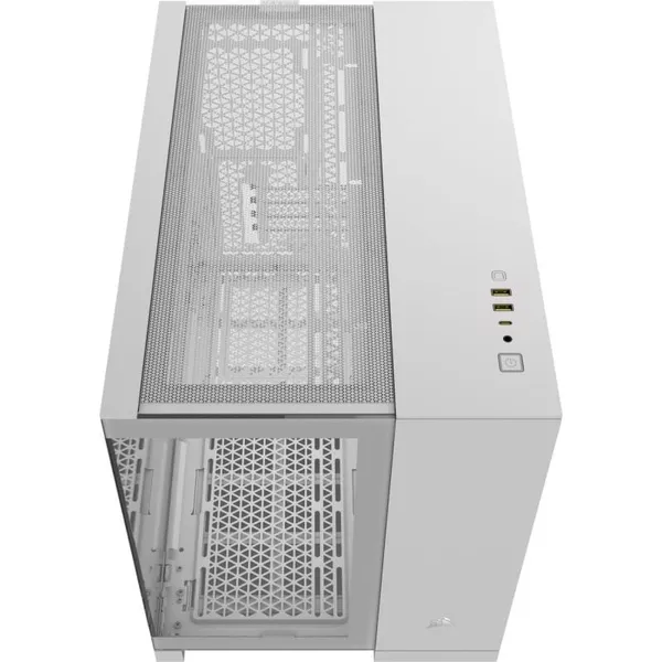 Carcasă PC CORSAIR iCUE LINK 2500X Micro ATX Dual Chamber Alb - imagine 7