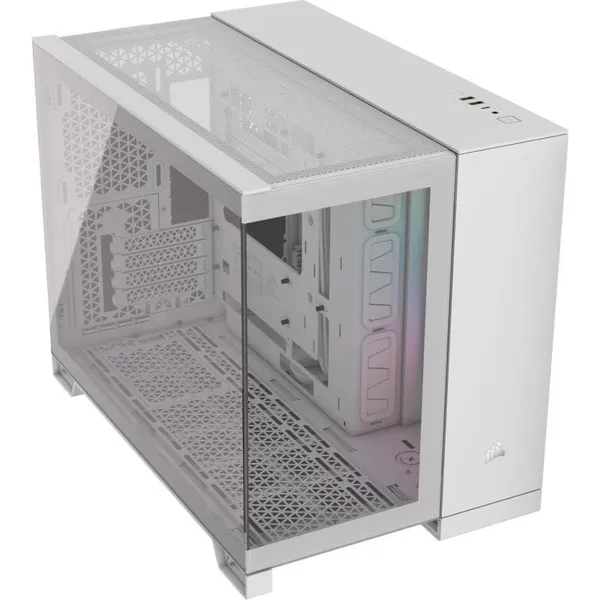 Carcasă PC CORSAIR iCUE LINK 2500X Micro ATX Dual Chamber Alb - imagine 2