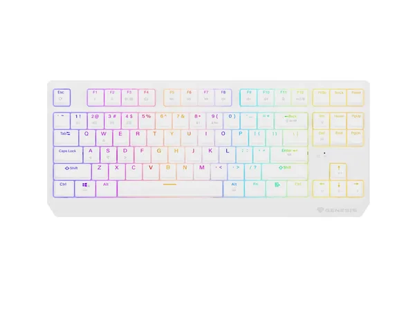Tastatură Gaming GENESIS Thor 230 TKL Mecanică Wireless RGB Alb - imagine 8
