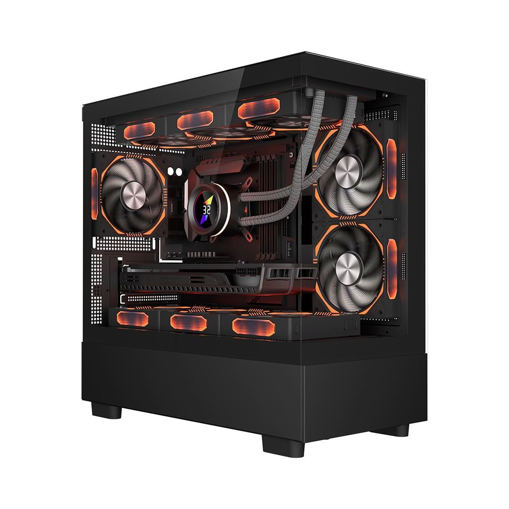 Carcasă PC 1ST PLAYER MI5 Mid Tower ARGB Negru