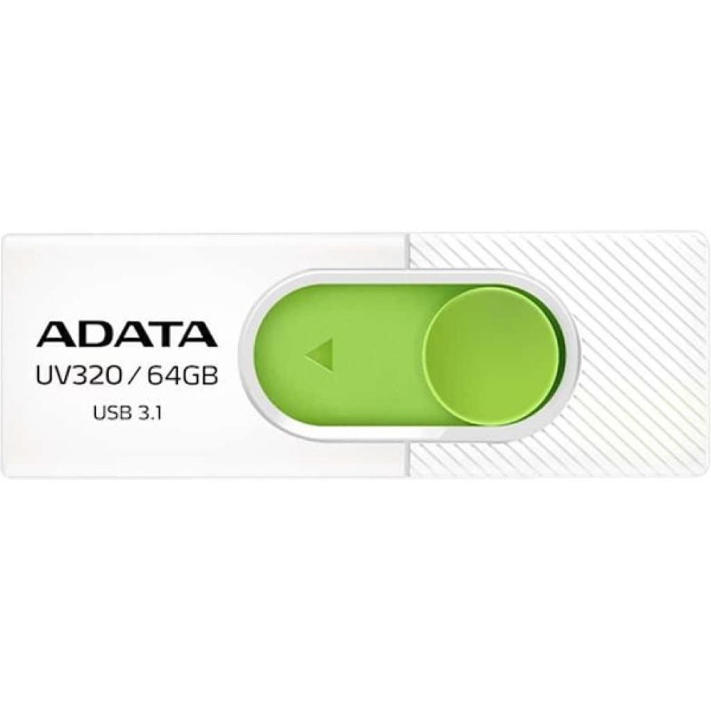 Memorie USB ADATA UV320 64GB USB 3.1 Alb/Verde