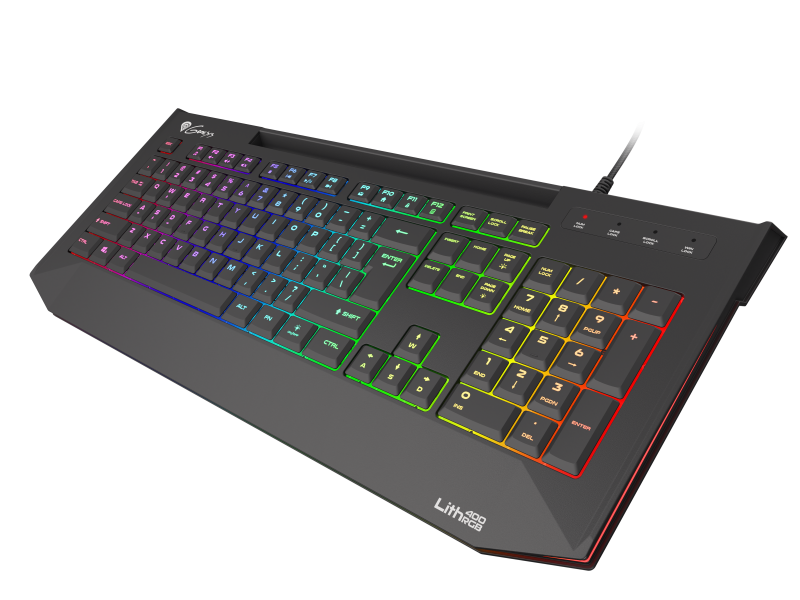 Tastatură Gaming GENESIS LITH 400 RGB X-Scissors Negru