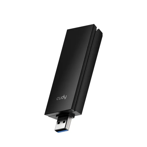Adaptor Wireless CUDY WU5400 AX5400 Wi-Fi 6 Tri-Band Negru