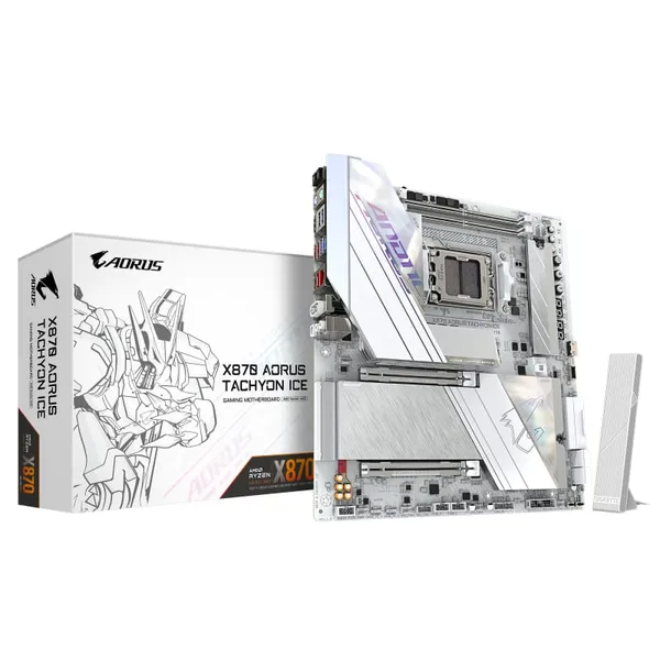 Placă de bază GIGABYTE X870 AORUS TACHYON ICE Socket AM5 DDR5 ATX