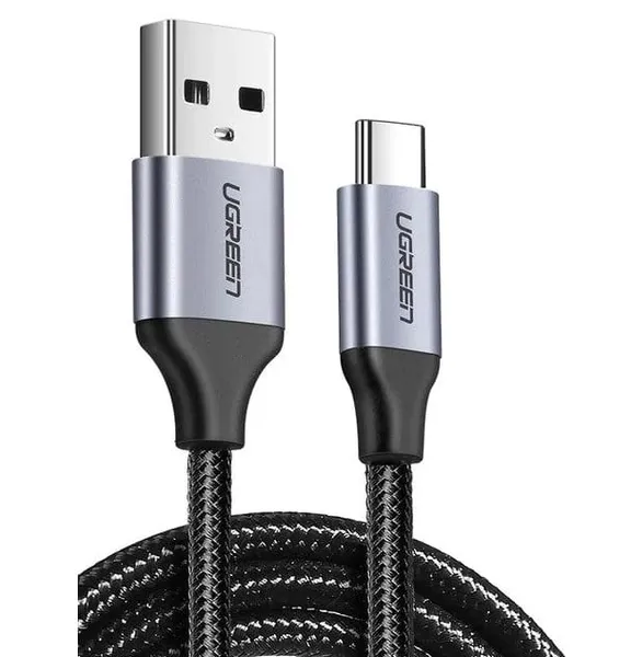 Cablu Date UGREEN US288 USB 2.0 la USB Type-C Negru 0.25m