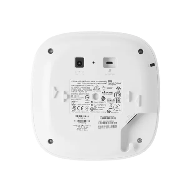 Access Point HP Aruba Instant On AP22 WiFi 6 1800 Mbps R4W02A - imagine 8