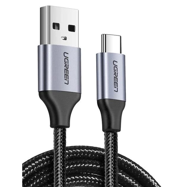 Cablu Date UGREEN US288 USB 2.0 la USB Type-C 0.5m Negru 60125