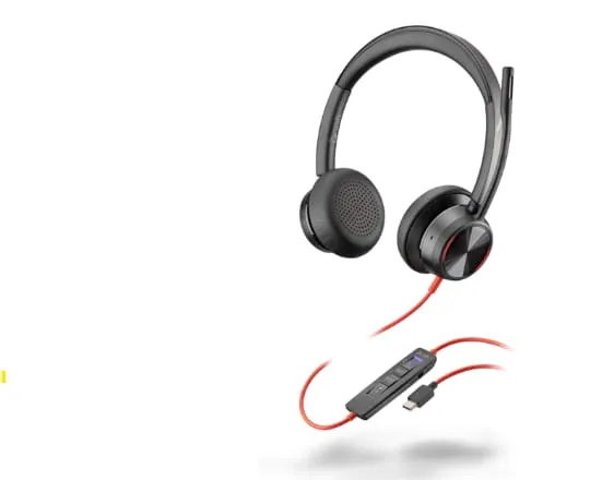 Căști Audio POLY Blackwire 8225 Stereo USB-C Microsoft Teams Negru