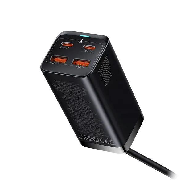 Încărcător de Rețea BASEUS GaN3 Pro 100W 4 Porturi CCGP000101 - imagine 7