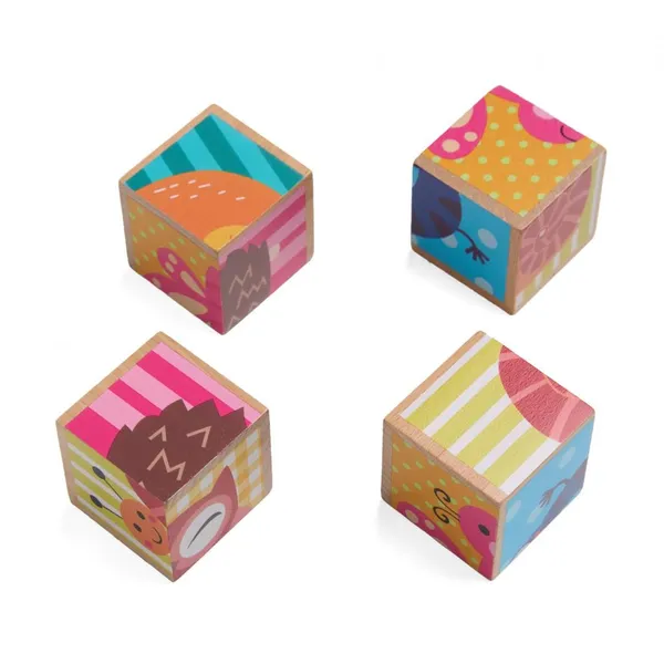 Puzzle MOMKI din Lemn cu Animale 4 Piese - imagine 2