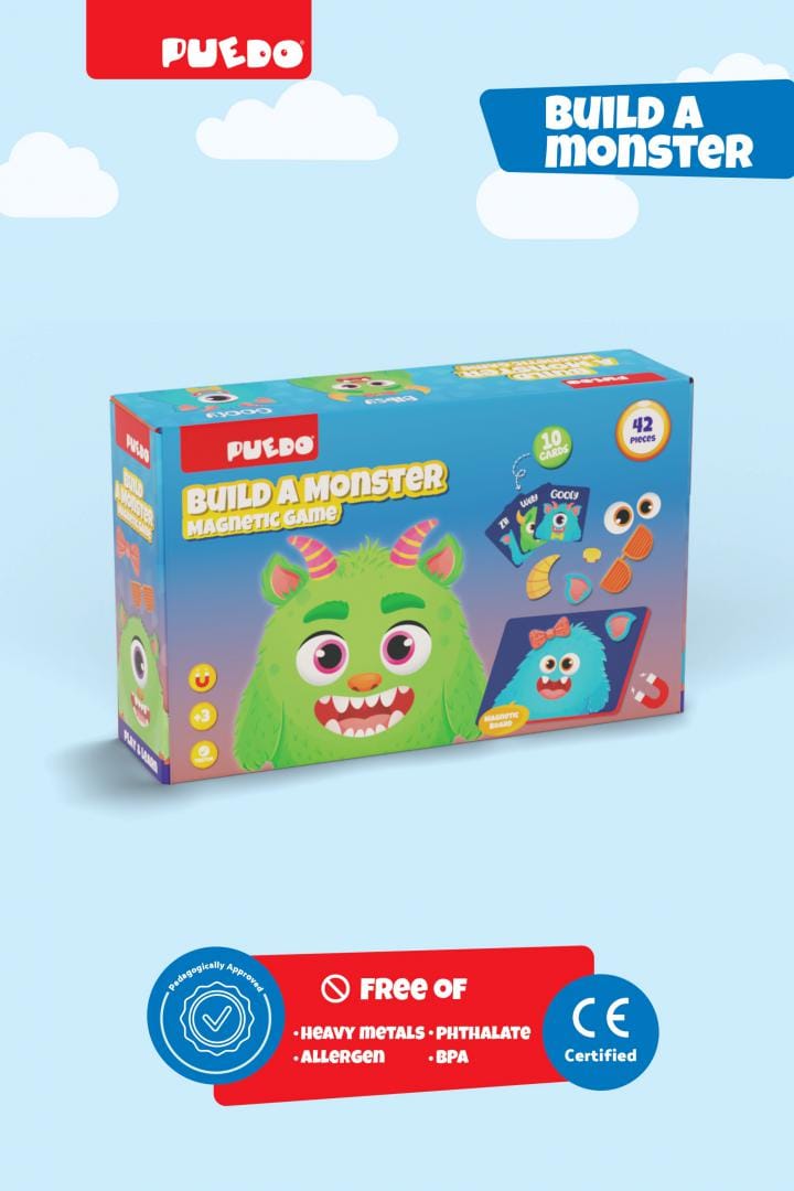 Joc Magnetic PUEDO TOYS Creează Un Monstru 25-49 Piese