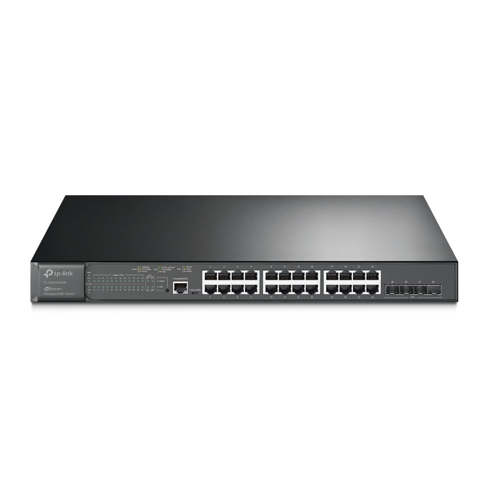 Switch TP-LINK TL-SG3428XMP Managed 24 Porturi Gigabit PoE+ L2