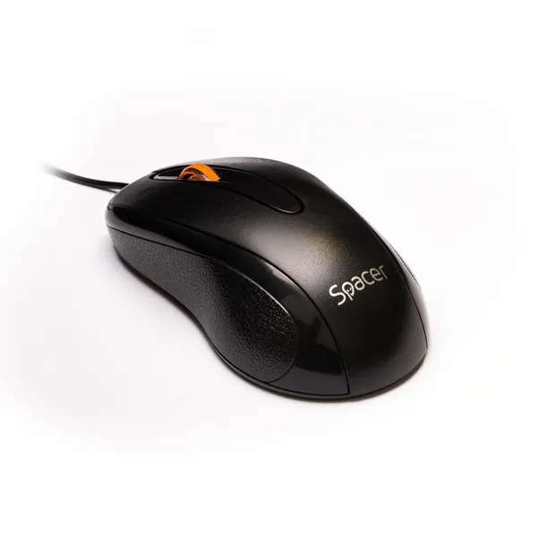 Mouse SPACER SPMO-F01 Cu Fir Optic Negru - imagine 5