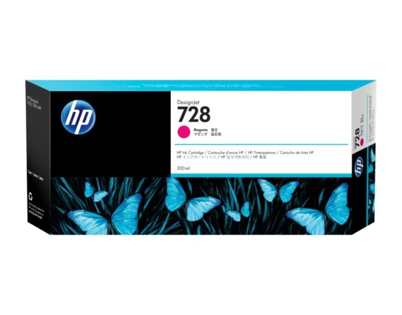 Cartuș Cerneală HP 728 Magenta 300 ml F9K16A DesignJet T730 T830