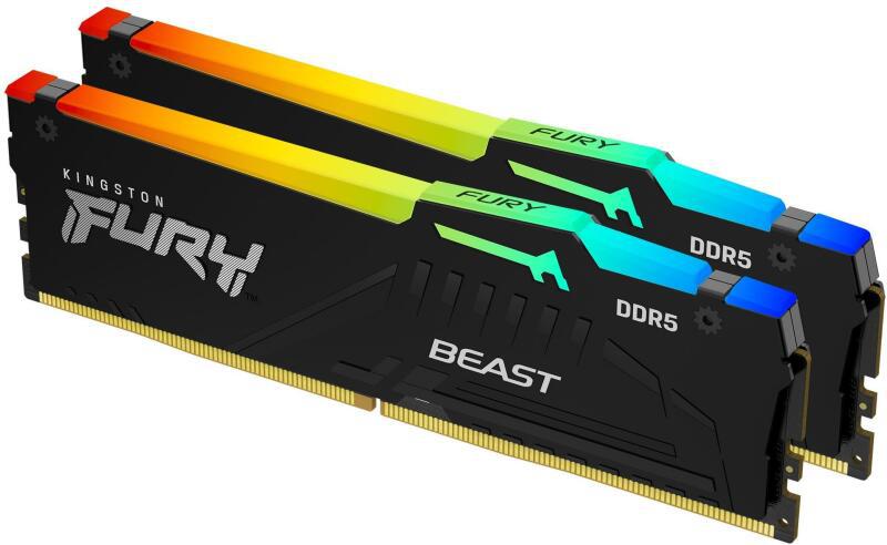 Memorie RAM KINGSTON FURY Beast RGB 64GB DDR5 6000MHz CL30 - imagine 2