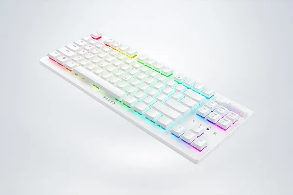 Tastatură RAZER DeathStalker V2 Pro TKL Red Switch Alb US - imagine 2
