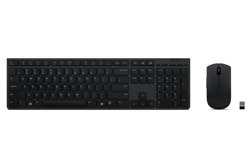 Set Tastatură și Mouse LENOVO Professional Wireless Rechargeable Gri