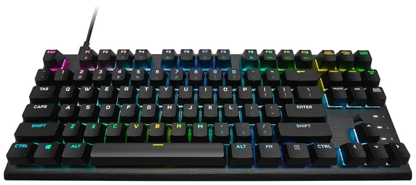 Tastatură PC CORSAIR CH-911D01A-NA TKL 87 taste Iluminată Negru - imagine 2