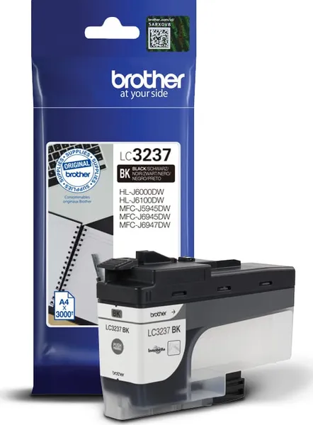 Cartuș Cerneală BROTHER LC3237BK Negru Original 3.000 Pagini - imagine 4