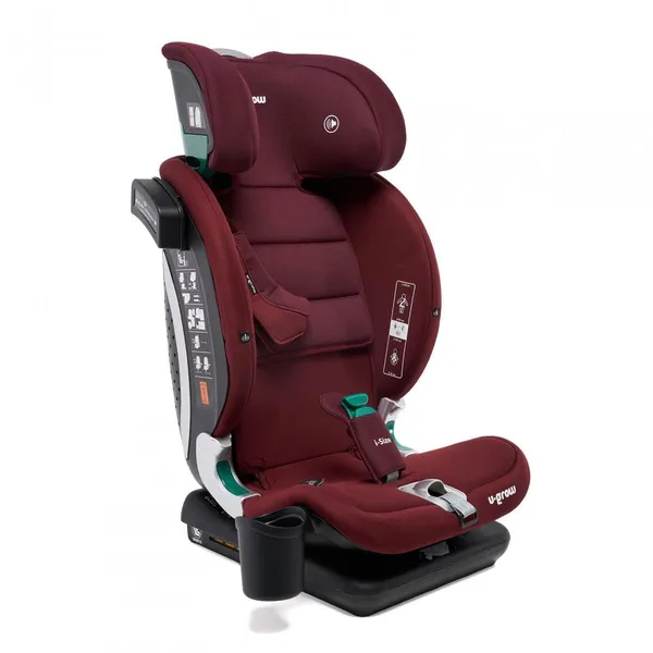 Scaun Auto U-GROW Goldfix Plus I-Size Isofix Roșu - imagine 3