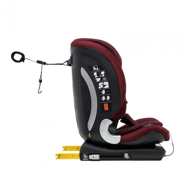 Scaun Auto U-GROW Goldfix Plus I-Size Isofix Roșu - imagine 6