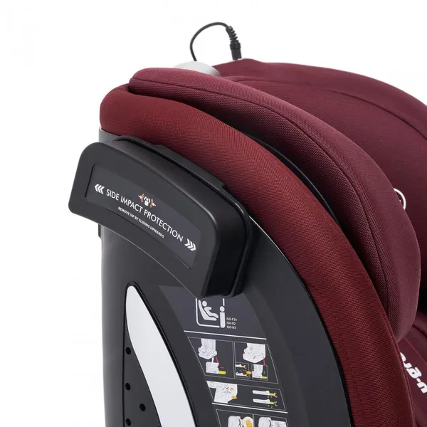 Scaun Auto U-GROW Goldfix Plus I-Size Isofix Roșu - imagine 9