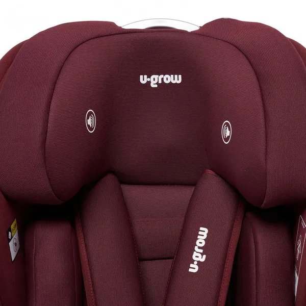 Scaun Auto U-GROW Goldfix Plus I-Size Isofix Roșu - imagine 10