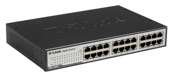 Switch D-LINK DGS-1024D 24 Porturi 10/100/1000 Mbps Negru