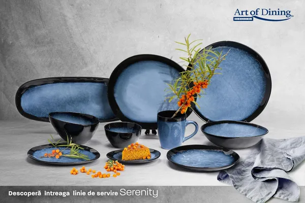 Set Farfurii HEINNER Serenity Ovale Ceramică 23x20x8 cm - imagine 5