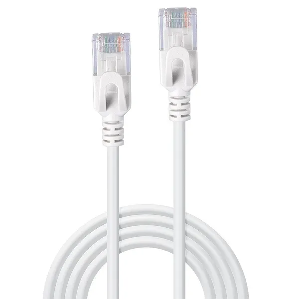 Cablu Rețea LINDY Ultraslim 2m Cat.6 UTP Alb LY-47584 - imagine 2