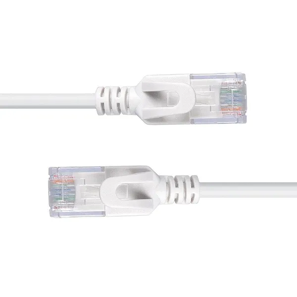 Cablu Rețea LINDY Ultraslim 2m Cat.6 UTP Alb LY-47584 - imagine 3