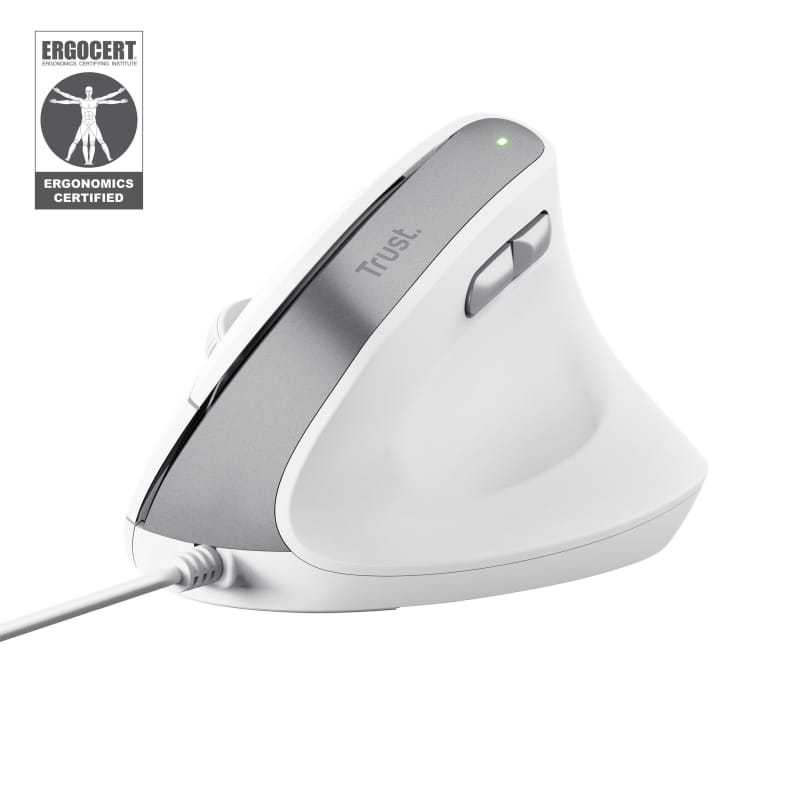 Mouse TRUST Bayo II Vertical 2400 DPI Alb TR-25397