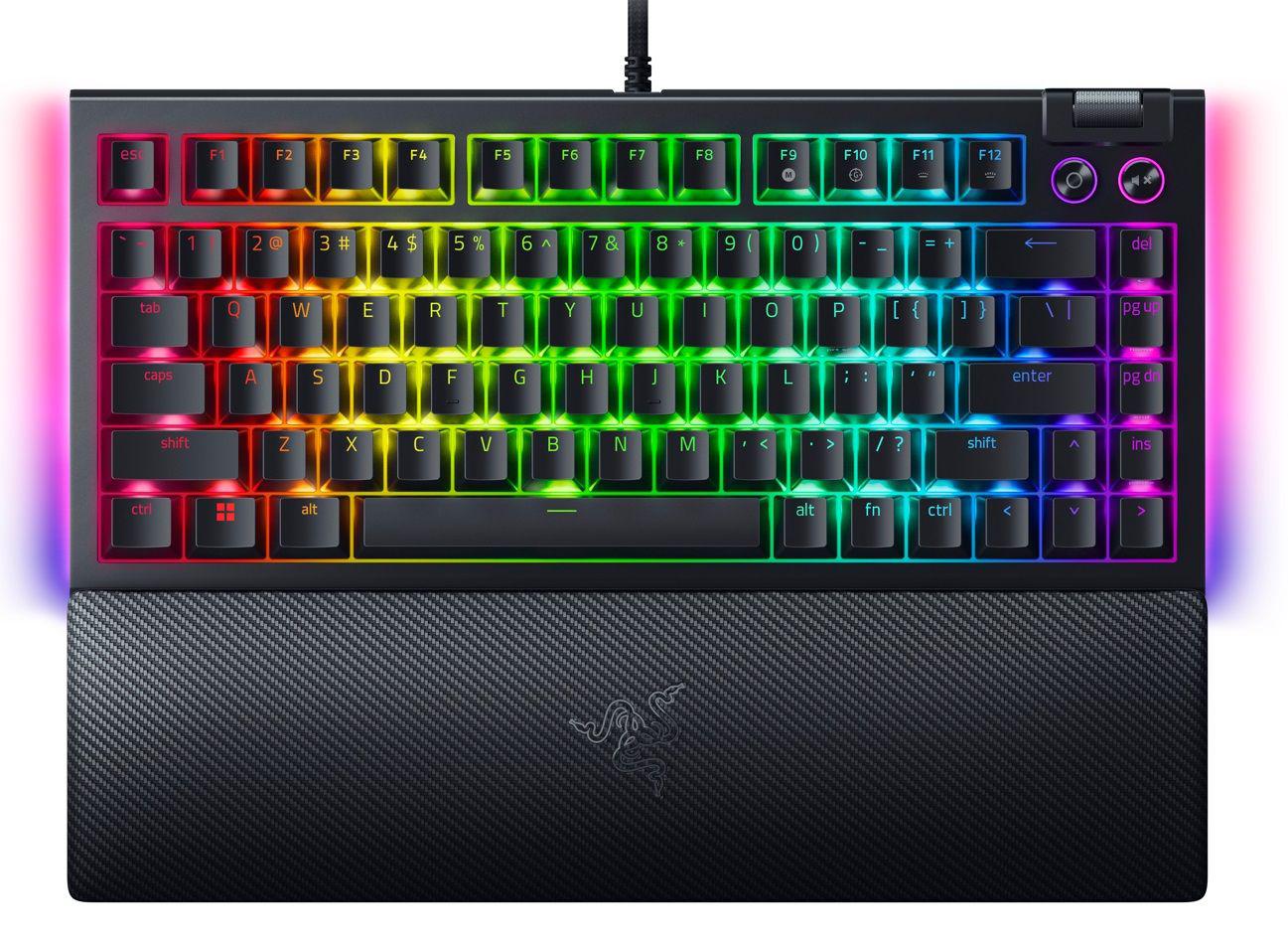 Tastatură mecanică gaming RAZER BlackWidow V4 75% RGB Negru