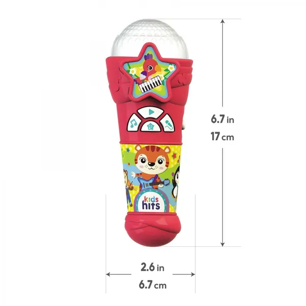Microfon KIDS HITS cu Lumini și Sunete KH16/004