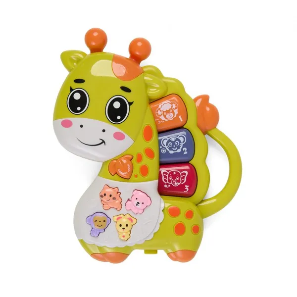 Jucărie Interactivă MOMKI Girafă Lumini și Sunete Verde