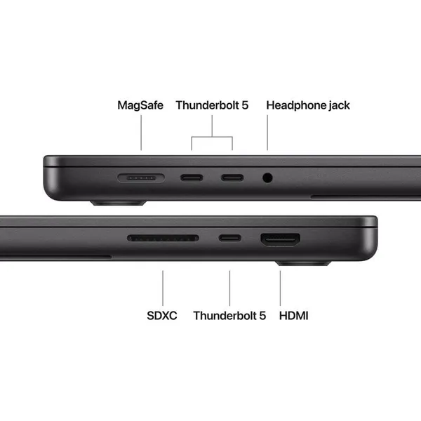 Laptop APPLE MacBook Pro 16.2 M5 Max 128GB 2TB Space Black - imagine 4