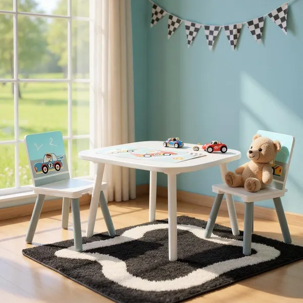 Set Birou și 2 Scaune U-GROW Cars UGMB01-CAR - imagine 3