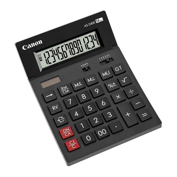 Calculator birou CANON AS2400 LCD 14 digiti Negru