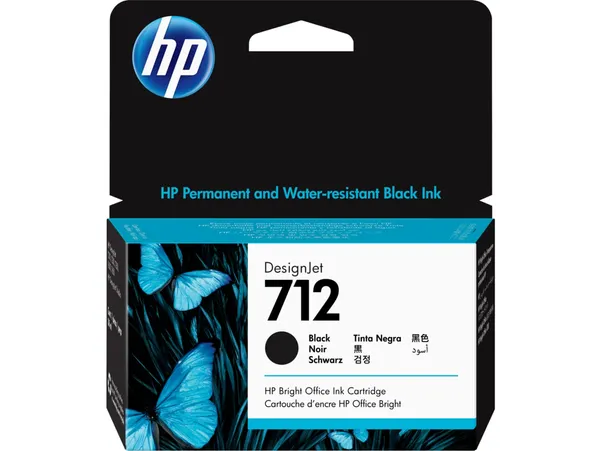 Cartuș Cerneală HP 712 Black 38ml Original 3ED70A - imagine 2