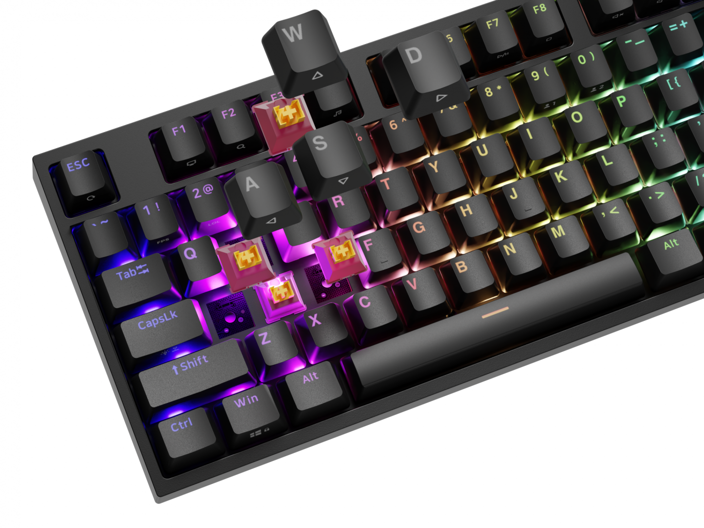 Tastatură gaming mecanică GENESIS Thor 404 RGB Negru - imagine 6