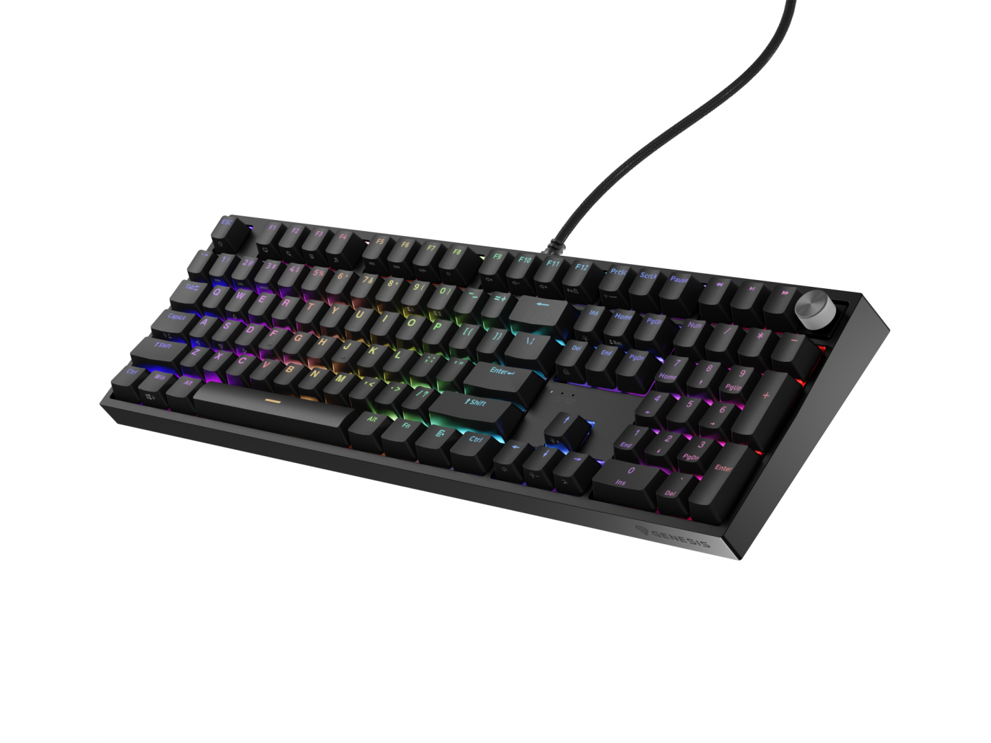 Tastatură gaming mecanică GENESIS Thor 404 RGB Negru - imagine 9