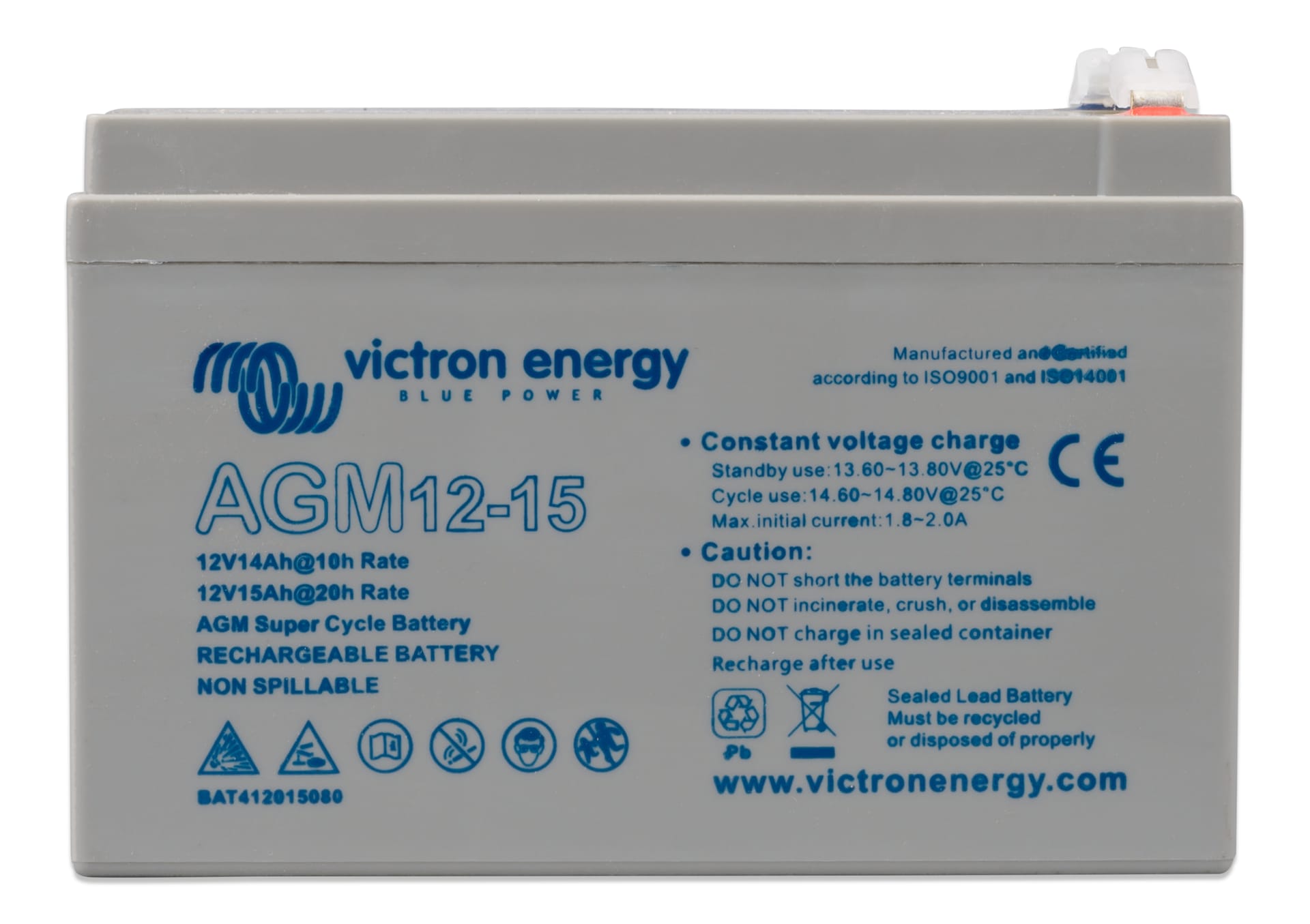 12V/15Ah AGM Super Cycle Batt. (M5)