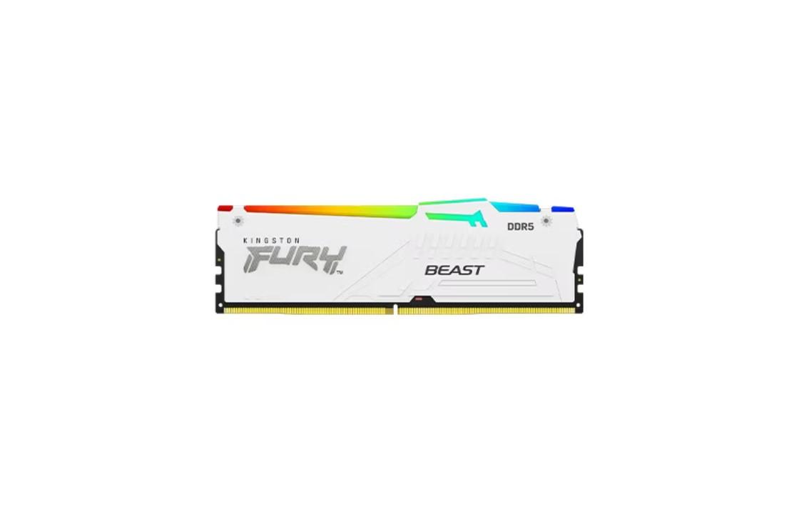 Memorie RAM KINGSTON FURY Beast White DDR5 64GB 6000MHz RGB - imagine 4