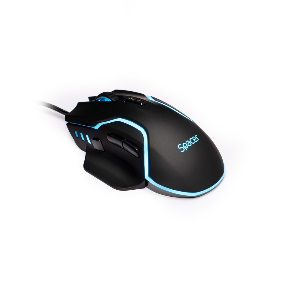 Mouse Gaming SPACER SPGM-ALIEN-RACE Cu Fir Negru