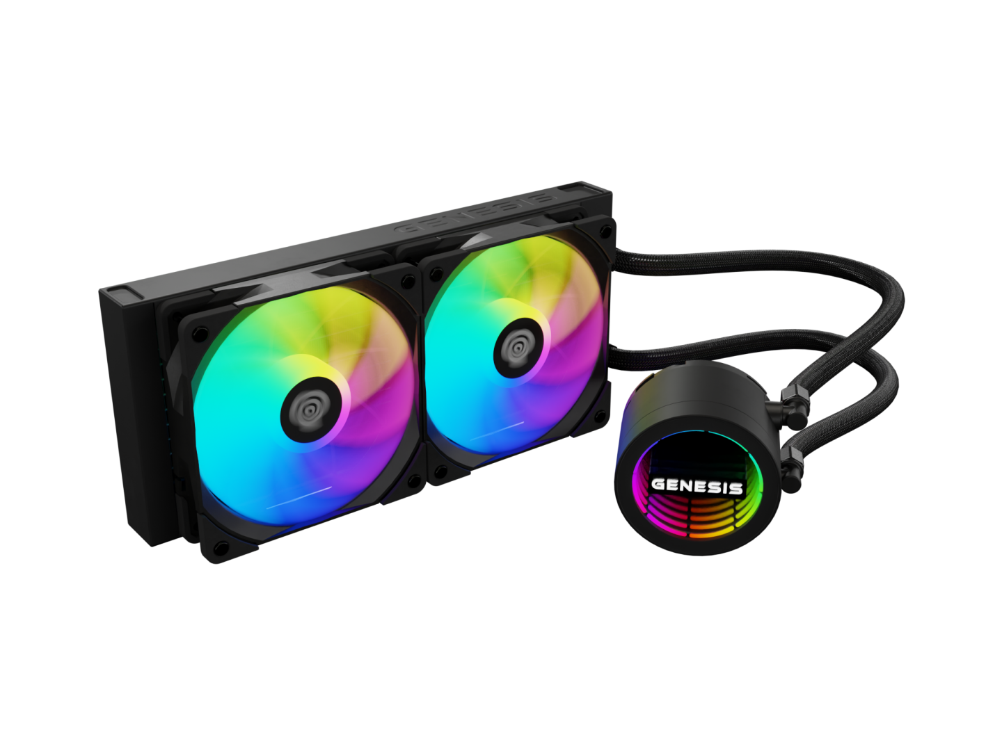 Cooler Procesor GENESIS HYDRIA 240 ARGB Negru - imagine 2