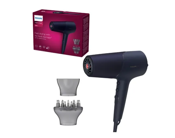 Uscător de păr PHILIPS BHD510/00 2300W ThermoShield Albastru