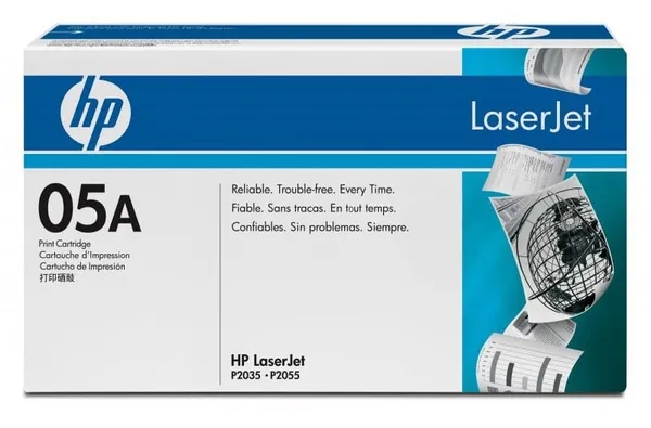 Toner HP CE505A Negru Original 2300 Pagini - imagine 2