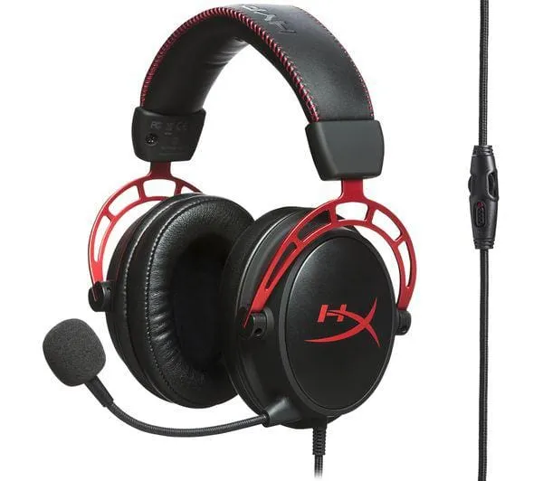 Căști Gaming HP HyperX Cloud Alpha Microfon Detașabil Negru Roșu - imagine 4