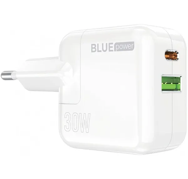 Încărcător Retea BLUEpower BC111A 30W 2 Porturi Alb