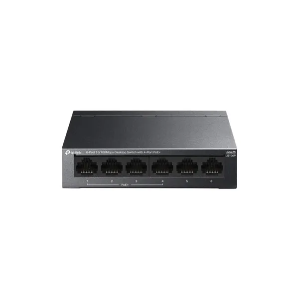 Switch TP-LINK LS106P 6 Porturi 10/100Mbps cu 4 Porturi PoE+ - imagine 2
